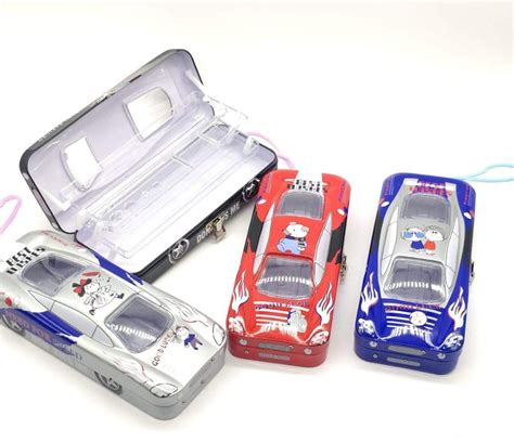 small pencil box metal|car shaped pencil box.